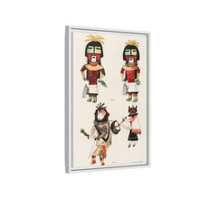 Hopi Katcinas - Piokot Turkwinu Turkwinu Mana (1895) drawn by the native people from the book of Jesse Walter Fewkes (1850–1930) - NOMADEN ART GALLERY