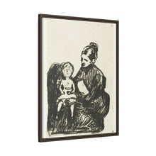 Nodriza con niño / La madre y el niño que llora (1902) de Edvard Munch. 