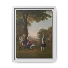 Arthur Holdsworth Conversing with Thomas Taylor and Captain Stancombe by the River Dart (1757) by Arthur Devis - NOMADEN ART GALLERY