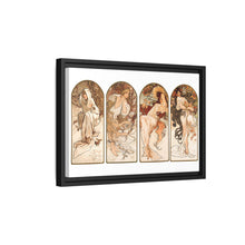 Alphonse Maria Mucha's The Seasons (1897). Famous Art Nouveau artwork