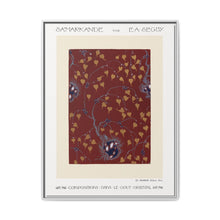 Art Nouveau Flower pattern pochoir print in oriental style. Original from our own 1914 edition of Samarkande - NOMADEN ART GALLERY