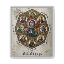 Saint George and Saint Antony of Padua, Saint Catherine of Alexandria, Saint Peter the Apostle, Saint Philomena, Saint Anne, Saint Barbara, Saint John the Baptist and Saint Agnes - NOMADEN ART GALLERY