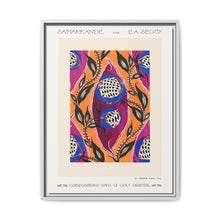 Flower pochoir pattern in Art Nouveau oriental style - NOMADEN ART GALLERY