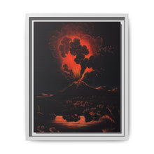 Eruption of Mount Etna at night; people in a boat in the foreground. Aquatint by F. Weber after A. d'Anna, ca. 1820 - NOMADEN ART GALLERY
