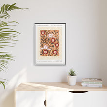Impresión de plantilla con patrón floral Art Nouveau de estilo oriental