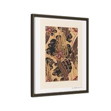 Flower pattern Art Deco stencil print in oriental style. Original from our own 1914 edition of Samarkande