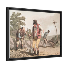 Illustration of stone breakers on the road from The Costume of Yorkshire (1814) by George Walker