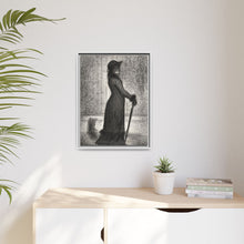 Georges Seurat's Woman Strolling (1884)
