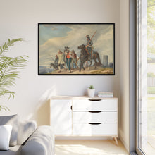 Three Armed Riders Escorting Prisoners near Reims (1825) by Peter von Hess