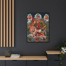 Tse Mara , a form of Dharmapala (protector of teachings), guardian of the Samye Monastery. Gouache painting by a Tibetan artist