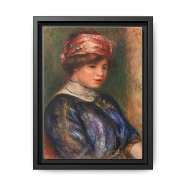 Young Woman in Blue, Bust (Jeune femme en corsage bleu, buste) (1911) by Pierre-Auguste Renoir - NOMADEN ART GALLERY
