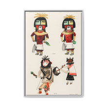 Hopi Katcinas - Piokot Turkwinu Turkwinu Mana (1895) drawn by the native people from the book of Jesse Walter Fewkes (1850–1930) - NOMADEN ART GALLERY