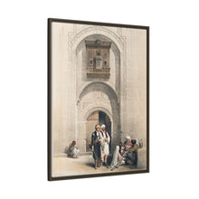 Modern mansion showing the arabesque architecture of Cairo illustration by David Roberts (1796–1864)