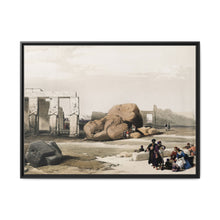 Fragment of the Great Colossi at the Memnonium Thebes illustration by David Roberts (1796–1864) - NOMADEN ART GALLERY