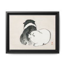 Black and white puppies by Kōno Bairei (1844-1895). - NOMADEN ART GALLERY
