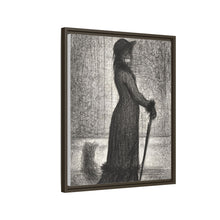 Georges Seurat's Woman Strolling (1884)