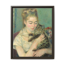 Pierre-Auguste Renoir's Woman with a Cat (c. 1875) - NOMADEN ART GALLERY