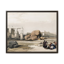 Fragment of the Great Colossi at the Memnonium Thebes illustration by David Roberts (1796–1864) - NOMADEN ART GALLERY