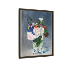 Flores en un jarrón de cristal (c.1882) de Edouard Manet.