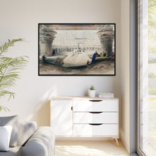 Ancient Egypt Art Print: Edfou Temple Portico View by David Roberts - Wall Art Canvas Print