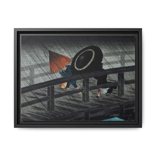 Rain on Izumi Bridge (1927) print in high resolution by Hiroaki Takahashi - NOMADEN ART GALLERY
