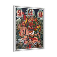 Tse Mara , a form of Dharmapala (protector of teachings), guardian of the Samye Monastery. Gouache painting by a Tibetan artist