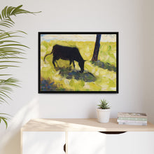 Black Cow in a Meadow (ca. 1881) by Georges Seurat