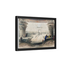 Ancient Egypt Art Print: Edfou Temple Portico View by David Roberts - Wall Art Canvas Print