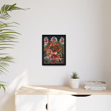Tse Mara , a form of Dharmapala (protector of teachings), guardian of the Samye Monastery. Gouache painting by a Tibetan artist