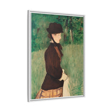 Mujer joven en un jardín (Jeune femme dans un jardin), (1879) de Édouard Manet