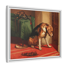 Suspense (1877) by sir Edwin Landseer, a Victorian bloodhound mastiff waiting. - NOMADEN ART GALLERY