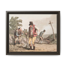 Illustration of stone breakers on the road from The Costume of Yorkshire (1814) by George Walker - NOMADEN ART GALLERY