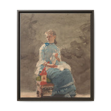 Young Woman Sewing (1876) by Winslow Homer - NOMADEN ART GALLERY