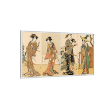 Kabuki actors, Japanese man painting by G.A. Audsley-Japanese illustration from our own original 1884 edition of The Ornamental Arts Of Japan. - NOMADEN ART GALLERY