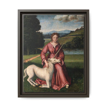 A virgin and a unicorn; representing chastity - NOMADEN ART GALLERY