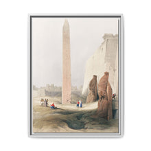 Luxor city on the east bank of the Nile River in southern Egypt illustration by David Roberts (1796–1864) - NOMADEN ART GALLERY
