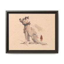 A Terrier, Sitting, Facing Left - NOMADEN ART GALLERY