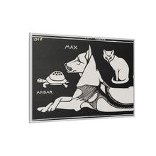 Akbar the tortoise, Max the dog and Puss the cat (1916 ) by Julie de Graag