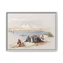Pyramids of Gezeeh (Giza) from the Nile illustration by David Roberts (1796–1864) - NOMADEN ART GALLERY