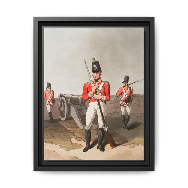 Illustration of East York militia from The Costume of Yorkshire (1814) by George Walker