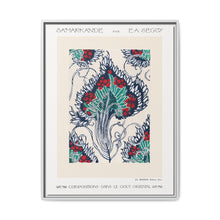 Botanical pochoir pattern in Art Nouveau oriental style - NOMADEN ART GALLERY