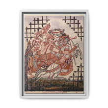 A scene from the Ramayana: Hanuman catching Virunyananti . Gouache painting by a Thai artist. - NOMADEN ART GALLERY
