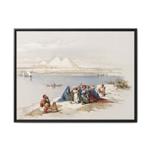 Pyramids of Gezeeh (Giza) from the Nile illustration by David Roberts (1796–1864) - NOMADEN ART GALLERY
