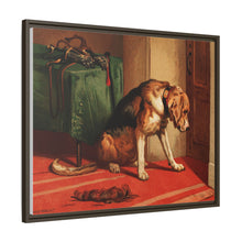 Suspense (1877) by sir Edwin Landseer, a Victorian bloodhound mastiff waiting. - NOMADEN ART GALLERY