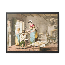 Illustration of woman making oat cakes from The Costume of Yorkshire (1814) - NOMADEN ART GALLERY