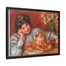 Lección de escritura (La Leçon d'écriture) (1905) de Pierre-Auguste Renoir. 