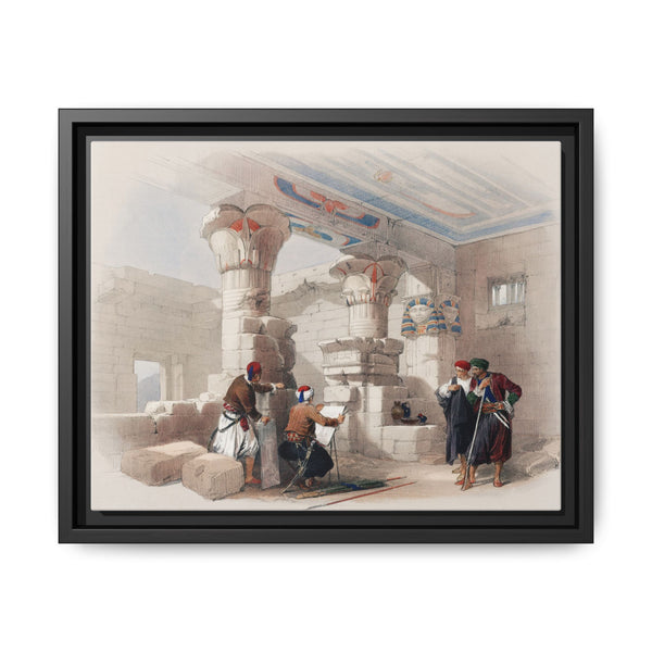 Deir el Medina (Dayr al Madinah) is an ancient Egyptian village which was home to the artisans who worked on the tombs in the Valley of the Kings illustration by David Roberts - NOMADEN ART GALLERY
