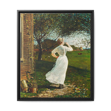 The Dinner Horn, Blowing the Horn at Seaside (1870) by Winslow Homer - NOMADEN ART GALLERY