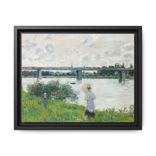 Claude Monet's The Promenade with the Railroad Bridge, Argenteuil (1874) - NOMADEN ART GALLERY