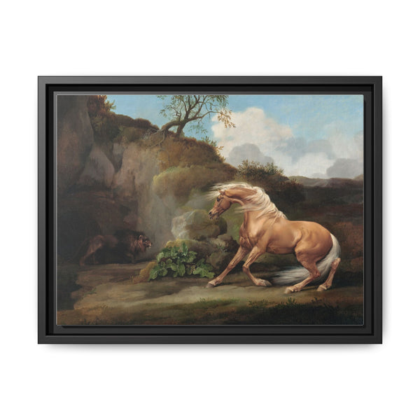 Horse Frightened by a Lion (1762–1768) by George Stubbs - NOMADEN ART GALLERY